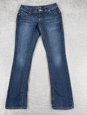 Maurices Pants Women 3 Blue Denim Jeans Bootcut Low Medium Wash Cotton 28x31