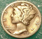 1925 S Mercury Dime ~ Good Plus Condition