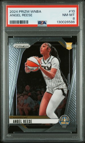 2024 PANINI PRIZM WNBA #10 ANGEL REESE ROOKIE RC PSA 8