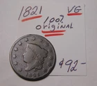 1821-P Large Cent — photo from another recent sale