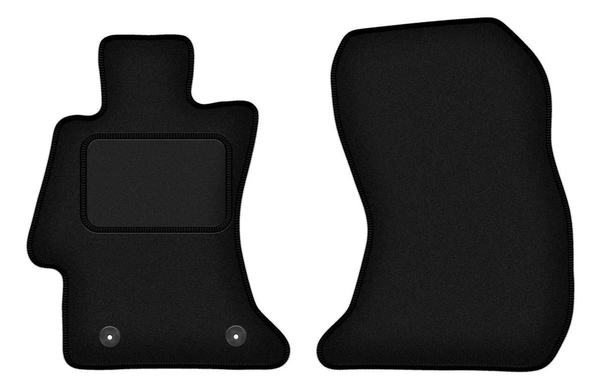 Tappetini Auto Per Subaru XV 2018-2024 | Velluto Nero Con Bordo Rosso | Set 4 Pezzi Personalizzati Made In Italy