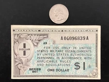 1946-1947 Military Payment Certificate $1 Series 461 Note - Circulated