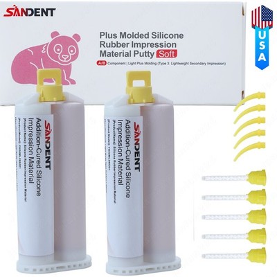 Dental VPS + Light Body Fast Silicone VPS Impression Material (2x 50ml)