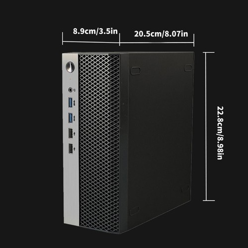 ITX Computer Chassis Miniature Metal Frame Vertical Horizontal Placement - Afbeelding 8 van 8