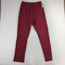 A New Day Women's High-Rise Red Trousers Large 28.5x30 NWT Lightweight Pants