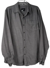 Marmot Shirt Mens LARGE Long Sleeve Button Up Gray Hiking Outdoors Pocket