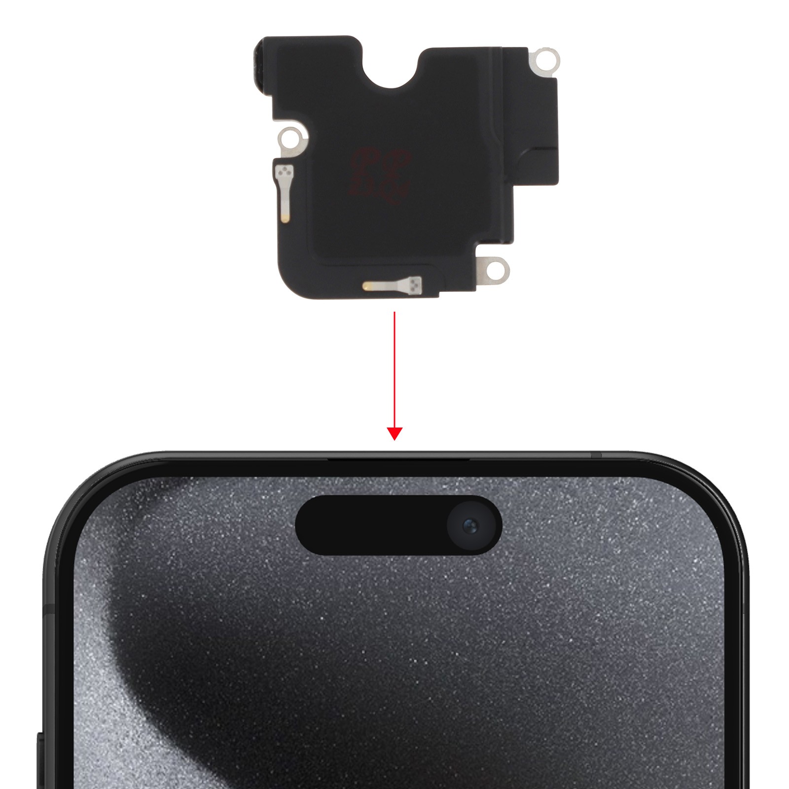 Écouteur de remplacement iPhone 15 Pro Max haut-parleur interne fixe - 3