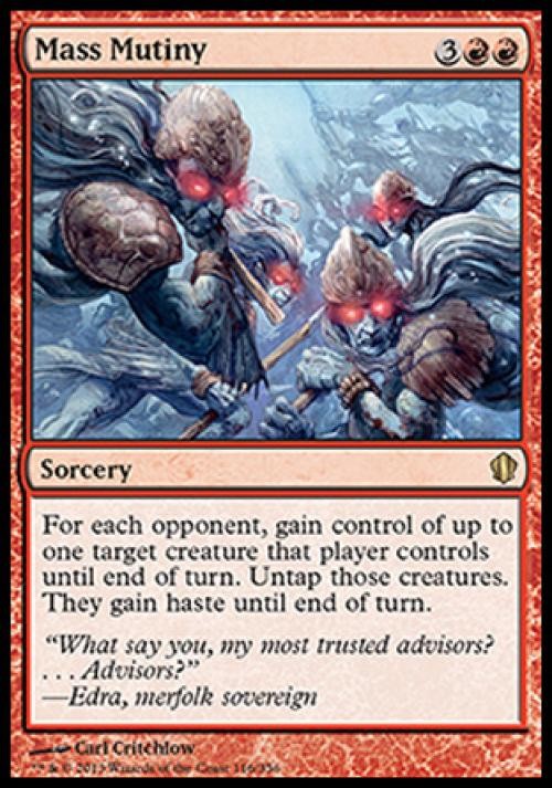 Mass Mutiny - Light Play MTG Commander 2013 Edition