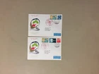 Two Japan Airlines first flight covers to Asia countries