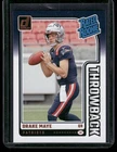 Drake Maye 2024 Panini Donruss - Rated Rookies Throwbacks #49 (RC)