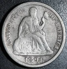 1891-S SEATED LIBERTY DIME