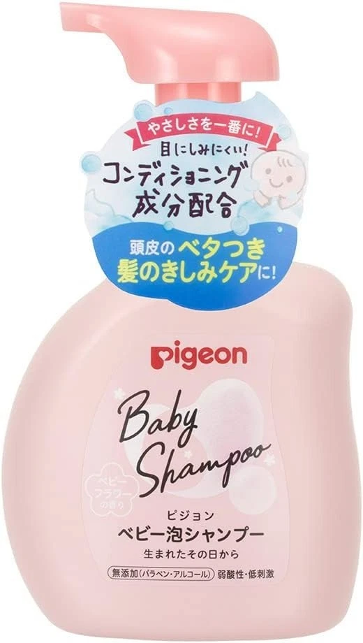 PIGEON Baby Foaming Shampoo, Baby Flower Scent 350ml Made In Japan