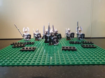 8 Minifigs Lord of the Ring Gondor Knight Custom Minifigures gebraucht - Bild 1 von 4