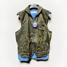 90s Daniel Poole Utility Vest Deadstock Rave Alien Frog Skeleton Vintage Rare!