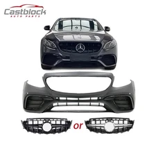 For 2016-20 Mercedes Benz E E300 E400 W213 Facelift E63s AMG Grille Front Bumper