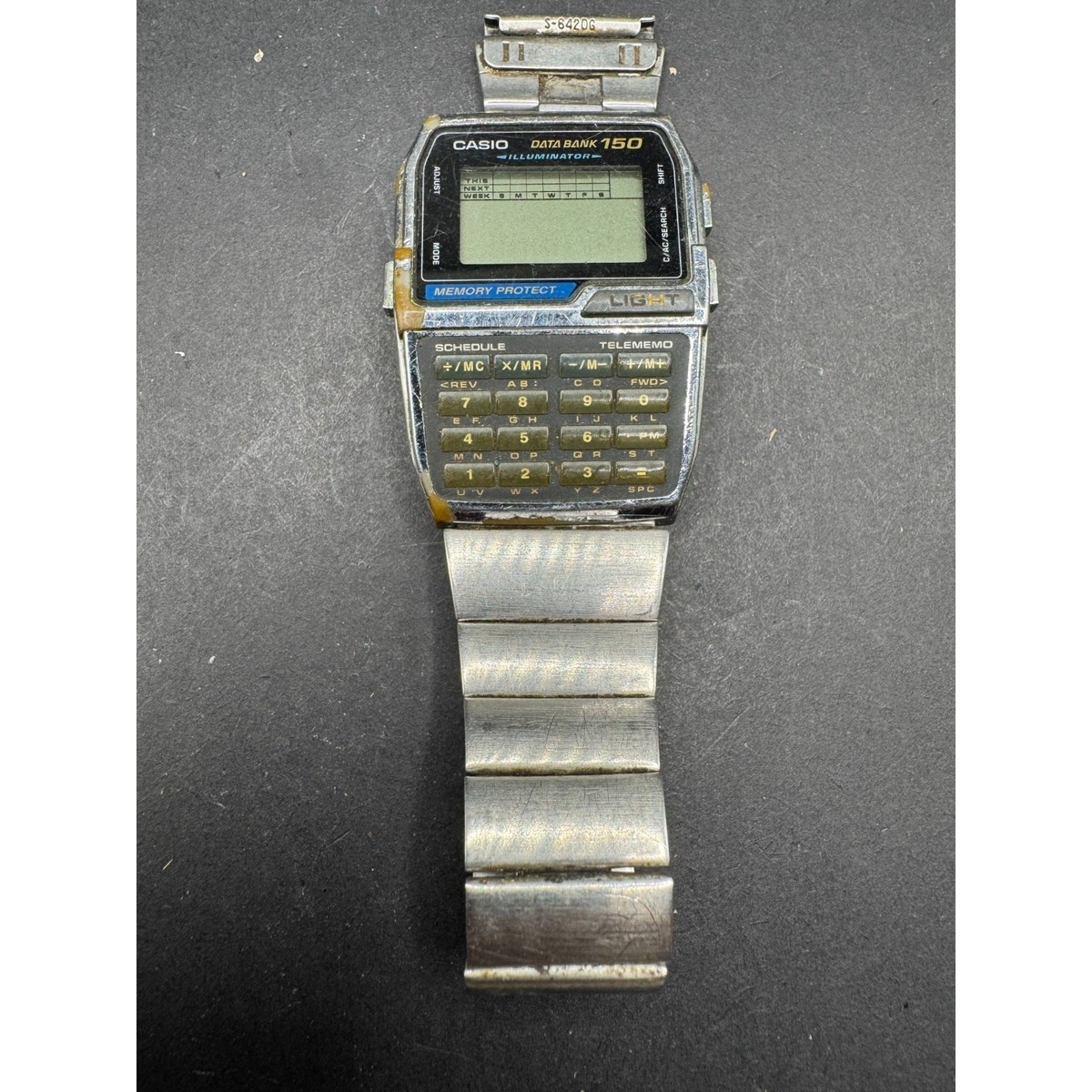 CASIO DBC1500 Data Bank Digital Watch Inverted LCD Limited