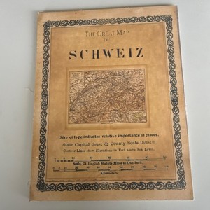Great Map of Switzerland Atlas Map European Cartography Country Map