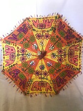 Indian elephant sun parasol wedding umbrella, hand embroidered