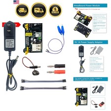 arduino Power Supply Breadboard 3.3V 5V Power Supply Module+ 9V 1A Adaptor 5....