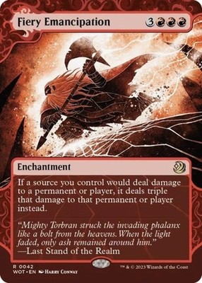 Fiery Emancipation #42 (NM) Wilds of Eldraine WOT Magic MTG