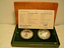 Australia & Poland, 2013 Two Colorized 99.9% Silver 1 oz Pf. Coin Set