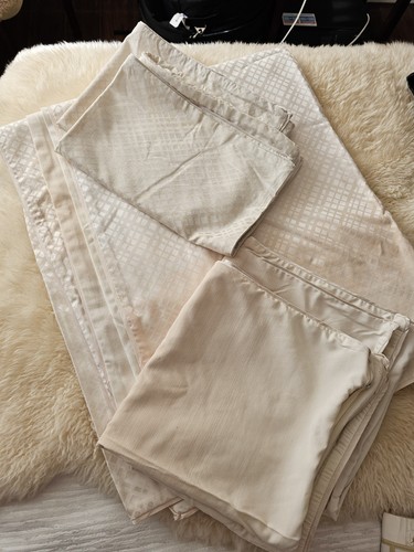 Macys Hotel Collection Ombre Jacquard FULL / QUEEN Duvet & Shams Set White Ivory - Picture 5 of 6