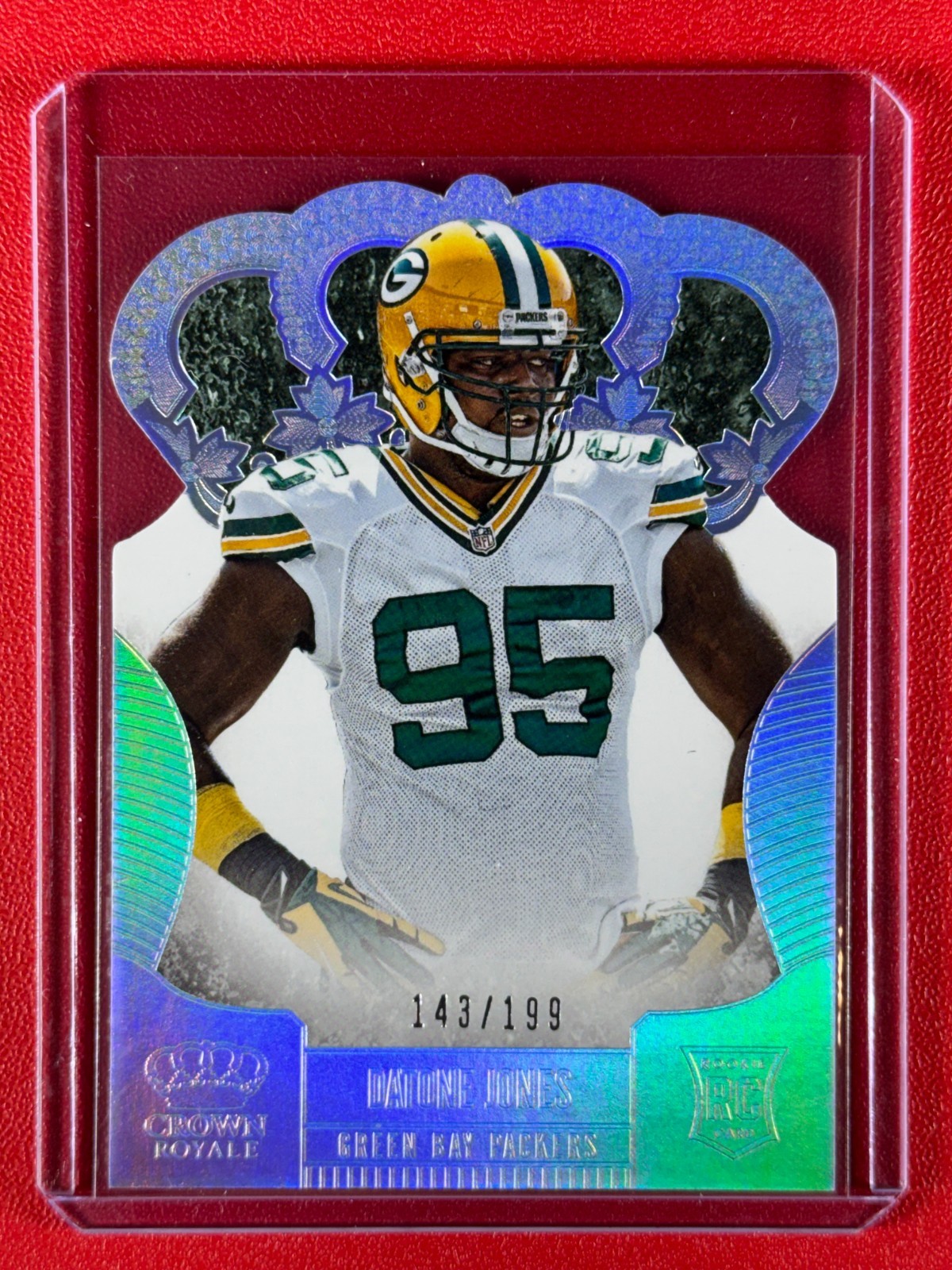 Datone Jones Panini Crown Royale #128 Silver Holo Die-Cut Crown
