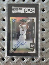 2015 Bowman #BCAP-CP Chad Pinder Chrome Prospect Autographs SGC 10