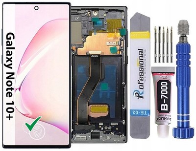 Oryginal OLED display für Samsung Galaxy Note 10 Plus N975F Fingerprint + Rahmen