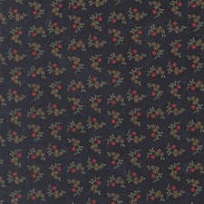 MODA - Quail Run by Kansas Troubles Quilters - Blooms and Berries - Indigo ,1/4