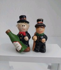 2 Kaminkehrer Schlotfeger Miniatur Setzkasten Sylvester 6cm Vintage Essenkehrer 