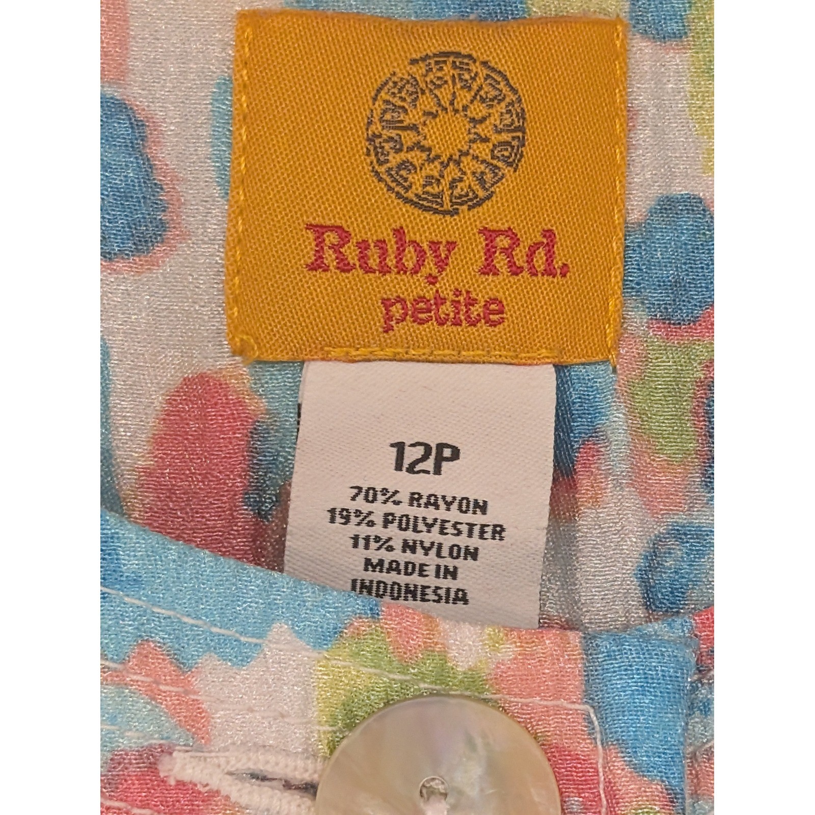 Ruby Rd. Petite Floral Button Front Jacket Career… - image 3