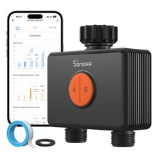 SONOFF Zigbee Irrigation Timer, Dual Channel Sprinkler Timer, Watering System UK