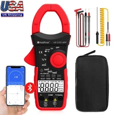 4000 Counts Digital Clamp Meter Multimeter True RMS AC DC Current Volt Amp Meter