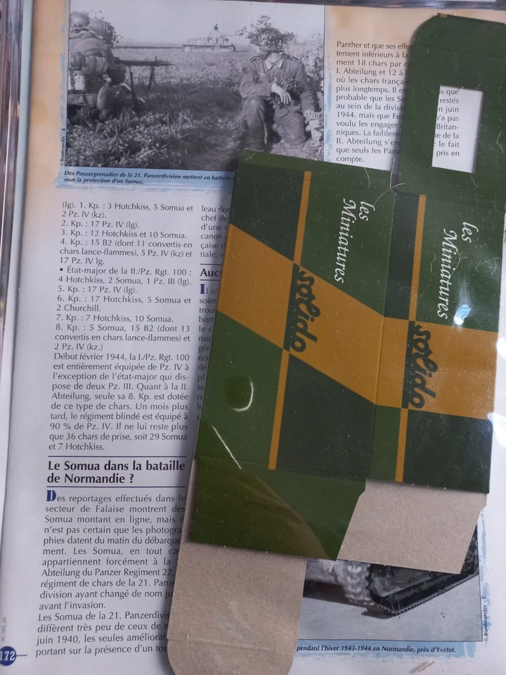 Solido 1/50, char Somua Beute panzer capturé Allemand, WW2, Neuf (N93)² - Photo 4/4