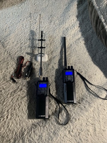 2 X S Cobra HH50WXST CB Radios With Power Cord Tested Works Great Clean Battery!