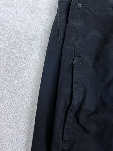Levi’s Jeans Mens 40 Black Jean Denim Cotton Straight Leg Pants Relaxed 40 X 30 - Picture 9 of 15