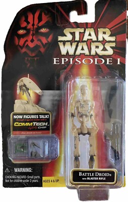 Battle Droid (Star Wars Episode 1) figure with COMM Tech chip
