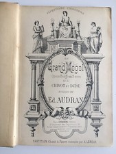LE GRAND MOGOL partition de musique Ed. AUDRAN chant et piano Choudens