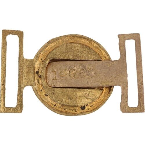 Boucle de ceinture vintage laiton Cs Csa guerre civile reprod États confédérés 2 pièces - Photo 2 sur 5