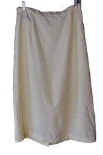 Vintage 80's/90's Roberta Di Castelli  Cream Long Straight Skirt