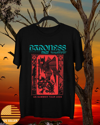 SALE Baroness Band US Summer Tour 2024 T Shirt Full Size S-5XL