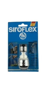 🇮🇹Siroflex🇮🇹Double Swivel Aerator Sprayer White/Chrome2485/50S Made In Italy