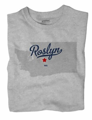 Roslyn Washington WA T-Shirt MAP