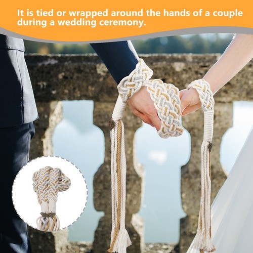 Wedding Lasso Handfasting Cord for Wedding in Natural Cotton Lazos para Boda ... - Picture 5 of 7