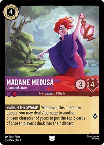 Disney Lorcana 悪魔の目のダイヤ 218/204 ロルカナ Disney Lorcana card Devil's Eye Diamond Enchanted 218/204 JA 7