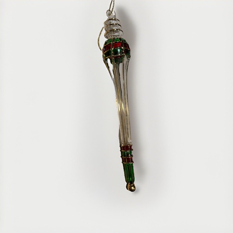 Mercury Glass Antique Ornament Spindle