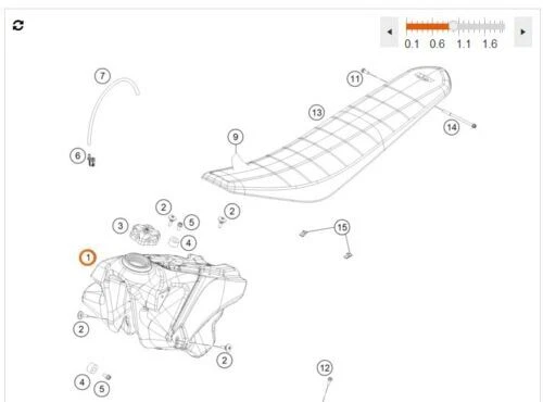 KTM Motorcycle & Scooter Fuel Tanks