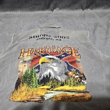 Biker Design Vest Men's Sz M, Sturgis, SD 2002
