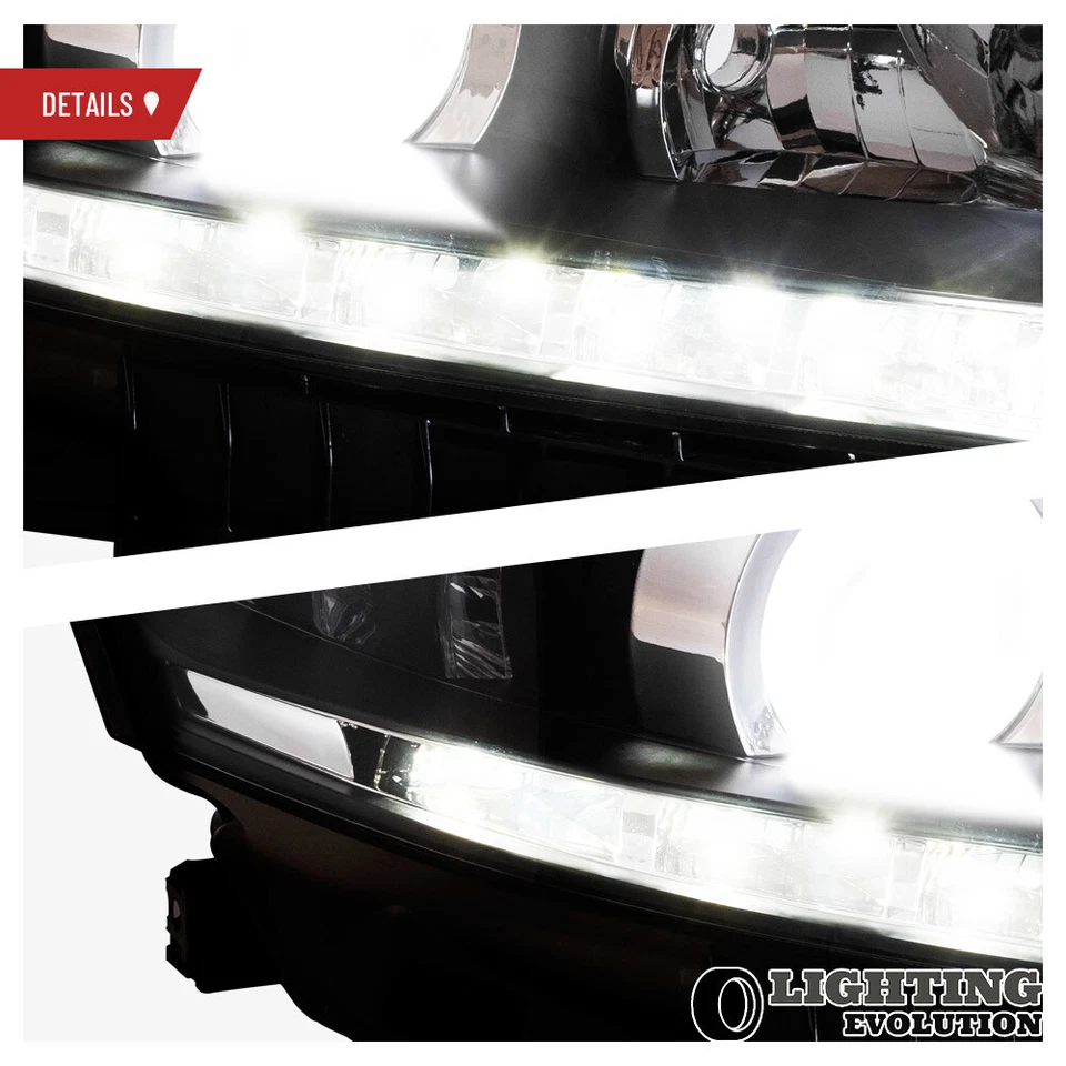2*VLAND Full Black Headlights For 2010 2011 2012 Lexus ES350 Front Light A Pair Foto 4 de 4